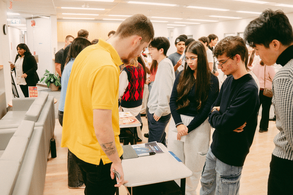 OICC Vancouver campus students presenting their course projects